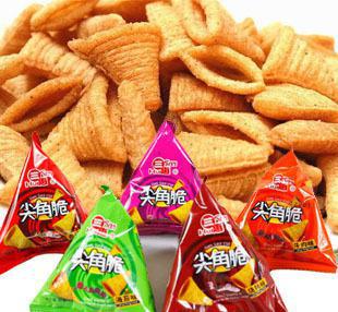 三惠尖角脆 五種口味妙脆角，休閑零食新選擇，膨化食品整箱批發(fā)指南